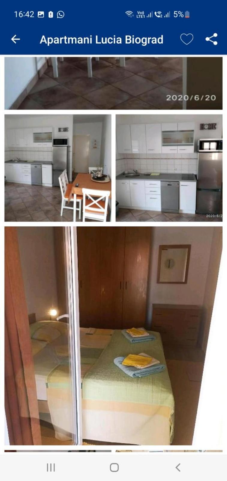 ביוגראד נה מורו Apartmani Lucia Biograd מראה חיצוני תמונה